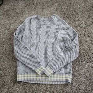 American Eagle Knit Sweater with Stripes